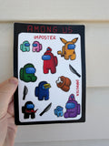 Among Us Sticker Sheet